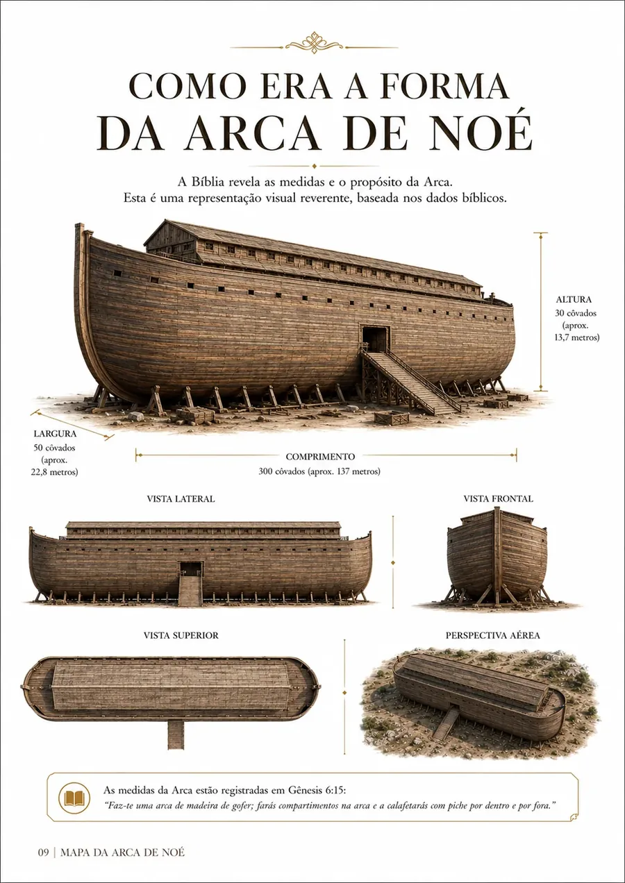 Como era a forma da Arca de Noé